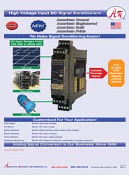 APD high voltage input signal conditioners